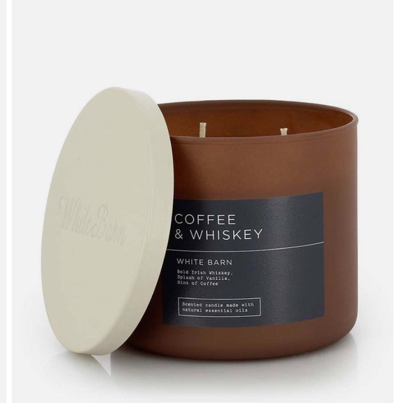 Bath & Body Works Other - White Barn Coffee & Whiskey 3-Wick Candle